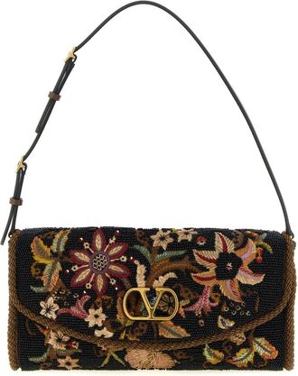 Valentino Garavani Black DeVain Small Shoulder Bag