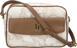 Alviero Martini 1A Classe Lederen en imitatie leren crossbody tas - Dames - Schoudertassen - Wit - ONE Size - Leer - Tassen