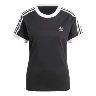 adidas (WMNS) adidas Adicolor Classics Slim 3-Stripes T-Shirt Asia Sizing Black White IK4051