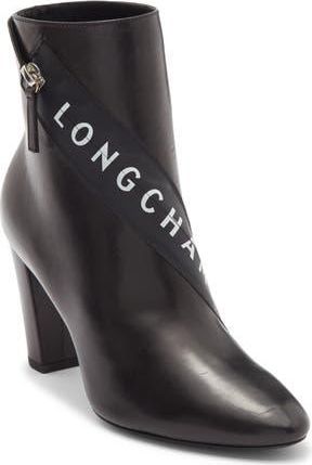 Longchamp Logo Ankle Boot in Black at Nordstrom Rack, Size 5Us / 36Eu