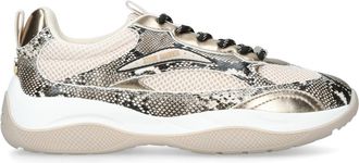 Steve Madden Womens Premio Gold Sneakers - Size UK 5