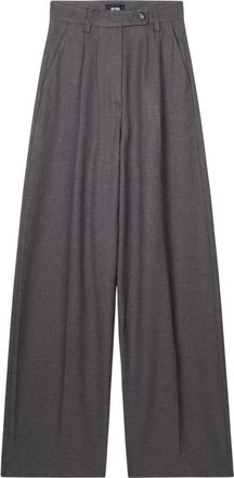 GCDS Wijde broek - Dames - Wijde Broeken - Grijs - M - Broeken