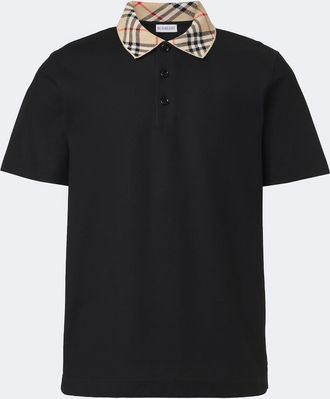 Burberry Polo Burberry Check in cotone piqu&eacute;