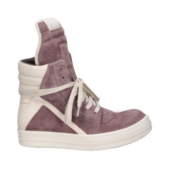 Rick Owens Geobasket Leren Sneakers - Dames - Schoenen - Paars - Maat: 40 EU Leer