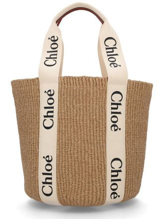 Chlo&eacute; Womens Handbag Woody White Handbags Hand Bags