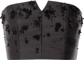 Alberta Ferretti Top con decorazione - Nero