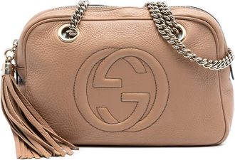Gucci Pre-owned Gucci Pebbled Leather Soho Chain Zip Shoulder Bag Ladies VIZM4A6V7X68I61X