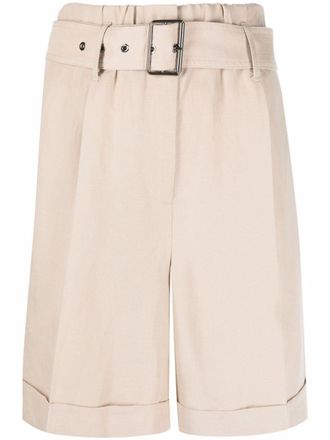 Woolrich Bermuda shorts met ceintuur - Beige