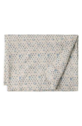 Coyuchi Coral Bell Print Tablecloth in Cerulean at Nordstrom