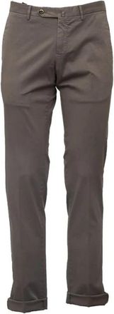 Pantaloni Torino Pantaloni Slim - Heren - Slim Fit Broeken - Grijs - L - Katoen - Broeken