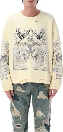Who Decides War by Ev Bravado Sweatshirts, male, Beige, Size: L Ascension Pullover