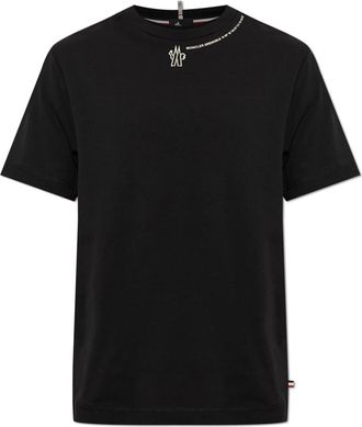 Moncler Apr&egrave;s-Ski T-shirt - Heren - T-shirts - Zwart - 2XL - Katoen - Tops