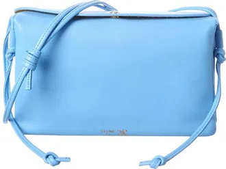 Celine Celine Logo Leather Clutch