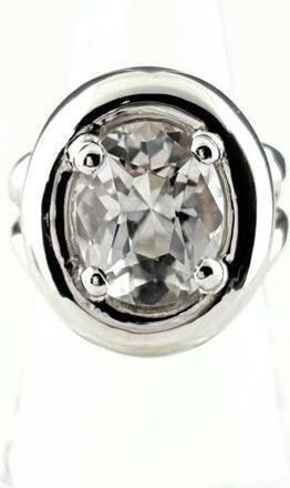 Herm&egrave;s Silver Pink Gold Silver Band Ring (Pre-Owned)