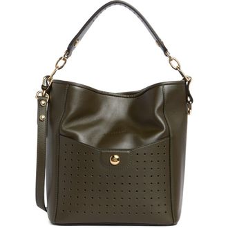 Longchamp Mademoiselle Perforated Hobo Bag in Lichen at Nordstrom Rack