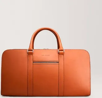 Carl Friedrik Rigid Weekender - Vacchetta Leather - Cognac Brown
