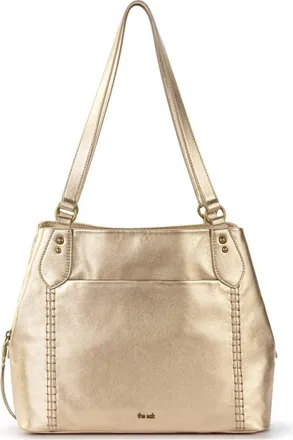 The Sak Melrose Leather Satchel in Light Gold at Nordstrom