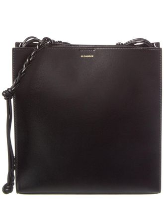 Jil Sander Logo Leather Shoulder Bag