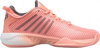 K-Swiss Womens Hypercourt Supreme Shoes In Peach Amber/white/asphalt