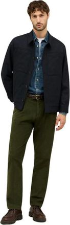 Boglioli Jassen, Heren, Blauw, 2Xl, Wol, Flannel Boxie Jacket