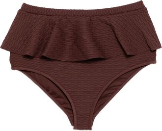 Duskii Slip bikini Frill - Marrone