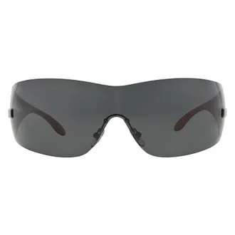 Versace VE2054100187 Shield Rimless Sunglasses - Gray