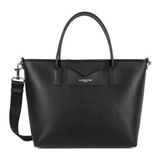 Lancaster Tote Bags, female, Black, Size: ONE SIZE Zippered Tote Bag Maya Double KBA