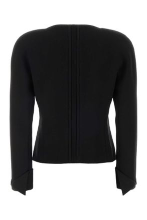Chlo&eacute; Virgin Wool Crepe Blazer - Black