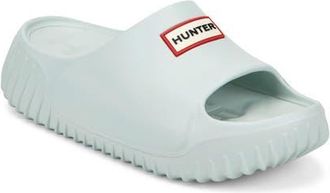 Hunter Faroe Platform Slide Sandal in Light Green at Nordstrom, Size 11