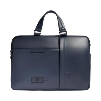 Piquadro W137 Aktetas - Heren - Laptoptassen - Blauw - ONE Size - Katoen - Tassen
