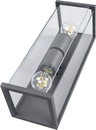 Lucande Lucande - L&aacute;mpara De Pared Exterior annalea En Negro Aluminio