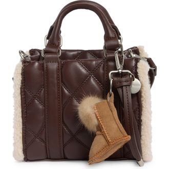 Steve Madden Mannie Quilted Tote Bag in Chocolate Brown at Nordstrom Rack