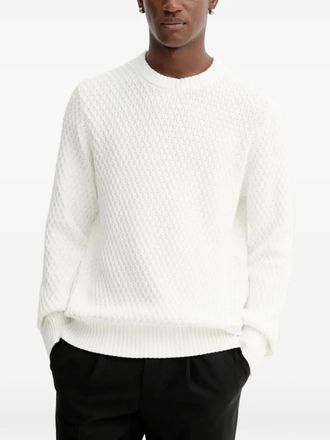 HUGO BOSS textured sweater - Wit