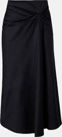 Max Mara Falda midi Paggi de mezcla de algod&oacute;n