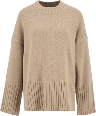 Barbour Sophia Gebreide Trui - Dames - Ronde hals truien - Beige - 2XS - Katoen - Truien & Vesten