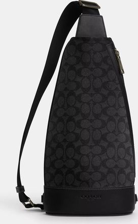 Coach Dominic Sling Pack In Signature Canvas