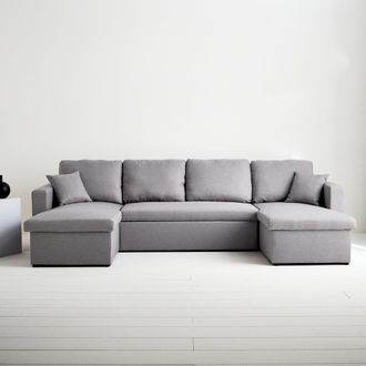 Sweeek Sof&aacute; cama convertible panor&aacute;mico con espacio de almacenamiento, 4