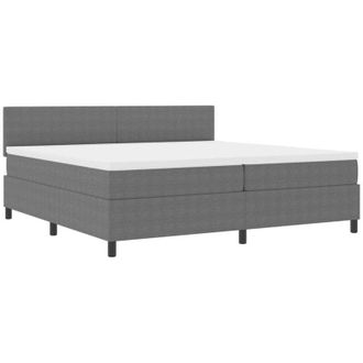 vidaXL Vidaxl - Cama Tipo Box Spring Gris Claro, Blanco 203 X 200 X 88 Cm