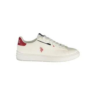 U.S.Polo Association White Polyurethane Mens Mens Sneaker
