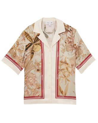 Reiss Santana Floral Stripe Top