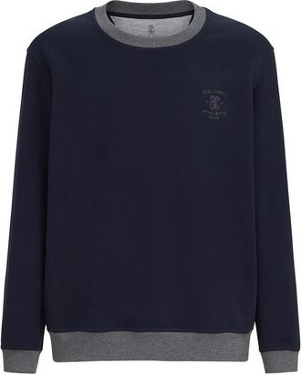 Brunello Cucinelli Cotton French Terry Sweatshirt With Embroidery