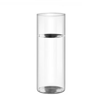 OEM Jarr&oacute;n Moderno De Cristal Transparente, - 18 Cm De Altura