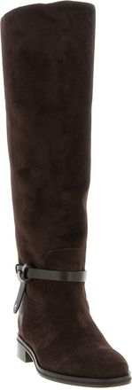 Jimmy Choo London Womens Brown Leather Over The Knee Shoe