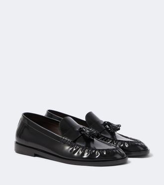 The Row Polished leather loafers