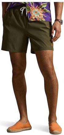 Polo Ralph Lauren Seersucker Traveler Trunk Mens Swimwear Sets Canopy Olive : 2XL, Elastane/Mesh/Polyester