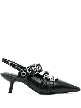 Ash 50mm Babel pumps - Black