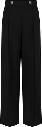 Giorgio Armani Pantalon met knopen - Zwart