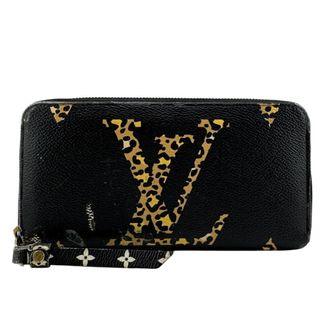 Louis Vuitton Monogram Black Brown Noir Monogram Leather Long Wallet (Bi-Fold) (Pre-Owned)