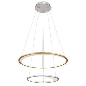 Netlighting Umbra Pendant Silver 2x LED Dimmable 2700-6500K Remote Timer