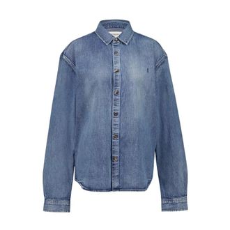 Saint Laurent Hombre, Camisas, Azul, Talla: L